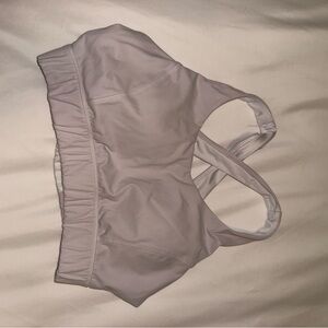Women's White Sports Bra